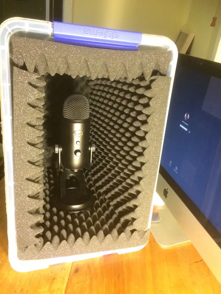 DIY recording booth creation